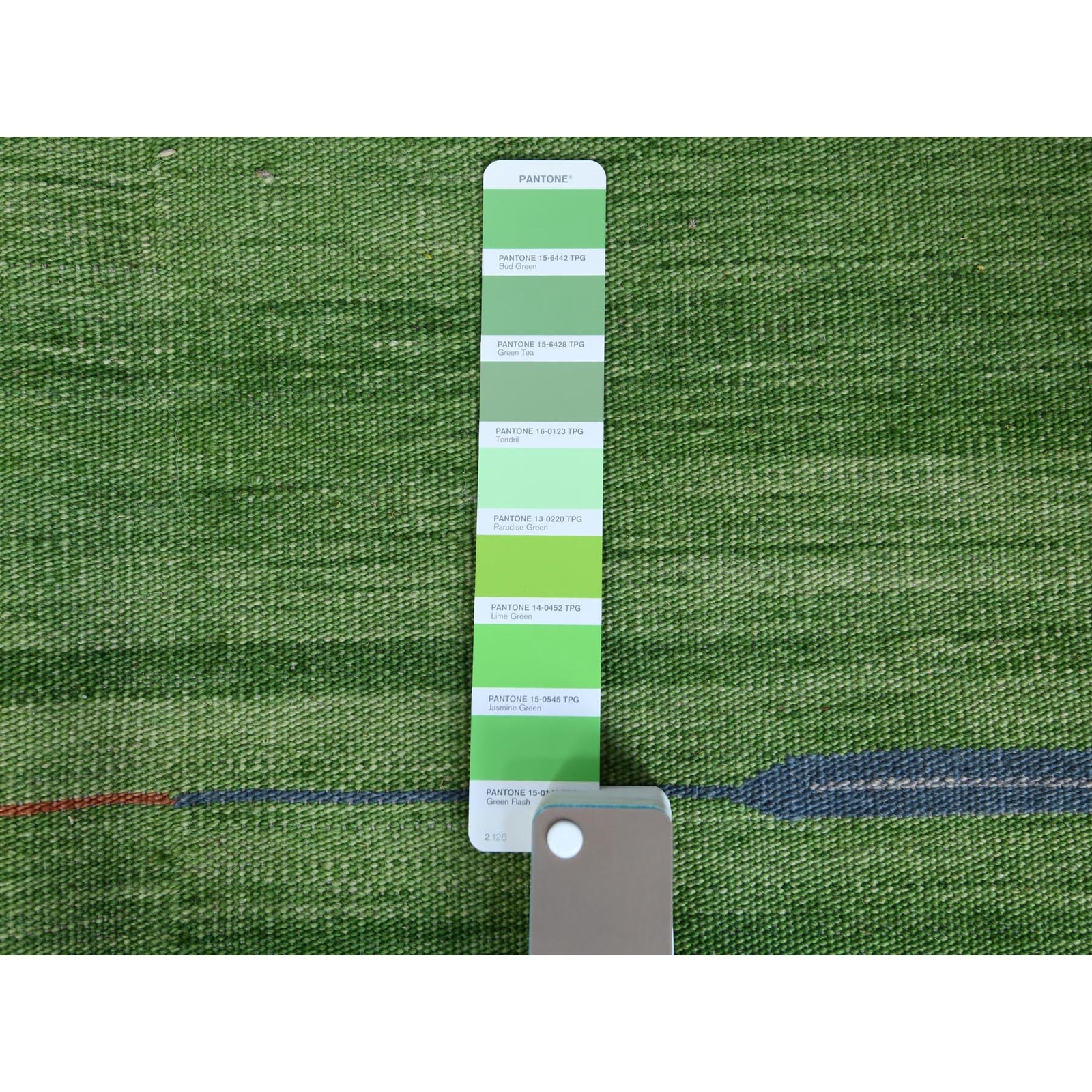 8’3″x10’1″ Hand Woven Stripe Design Flat Weave Kilim Wool Reversible Rug R60093