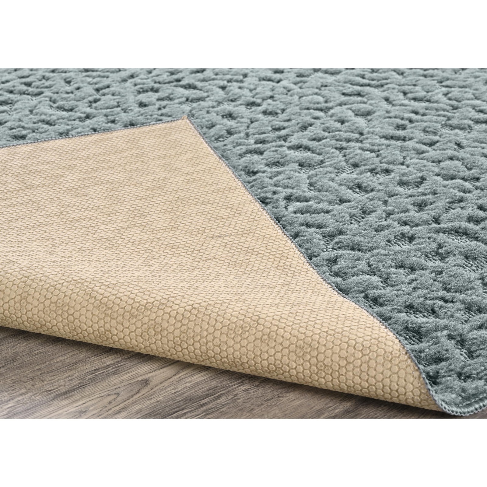 Garland Rug Ivy 6 Ft. X 9 Ft. Area Rug Sea Foam Floral Solid Color Area Rug –