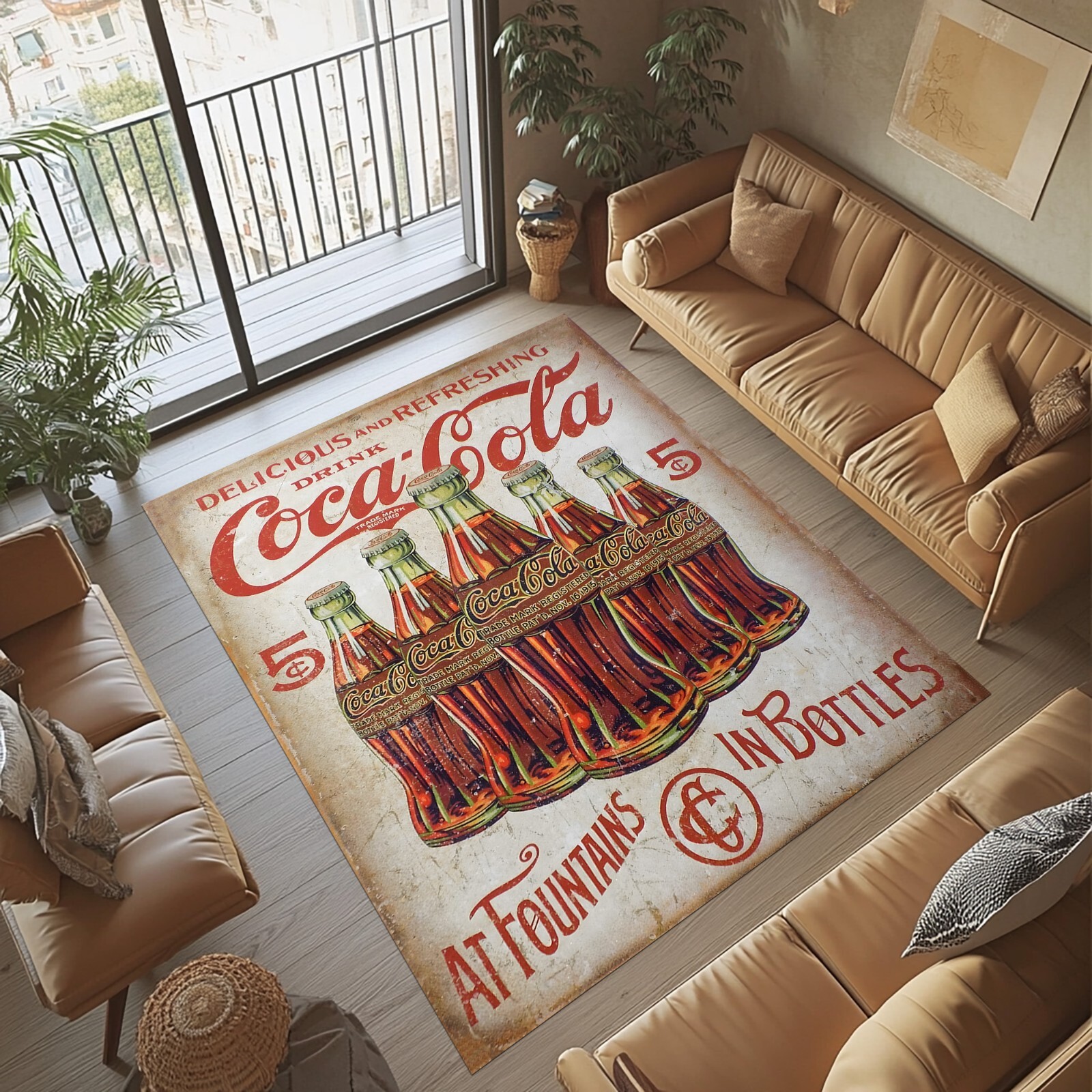 Coca Cola Rug,Coca Cola Rugs,Coca Cola Carpet,Coca Cola Themed Rug,Coca Cola