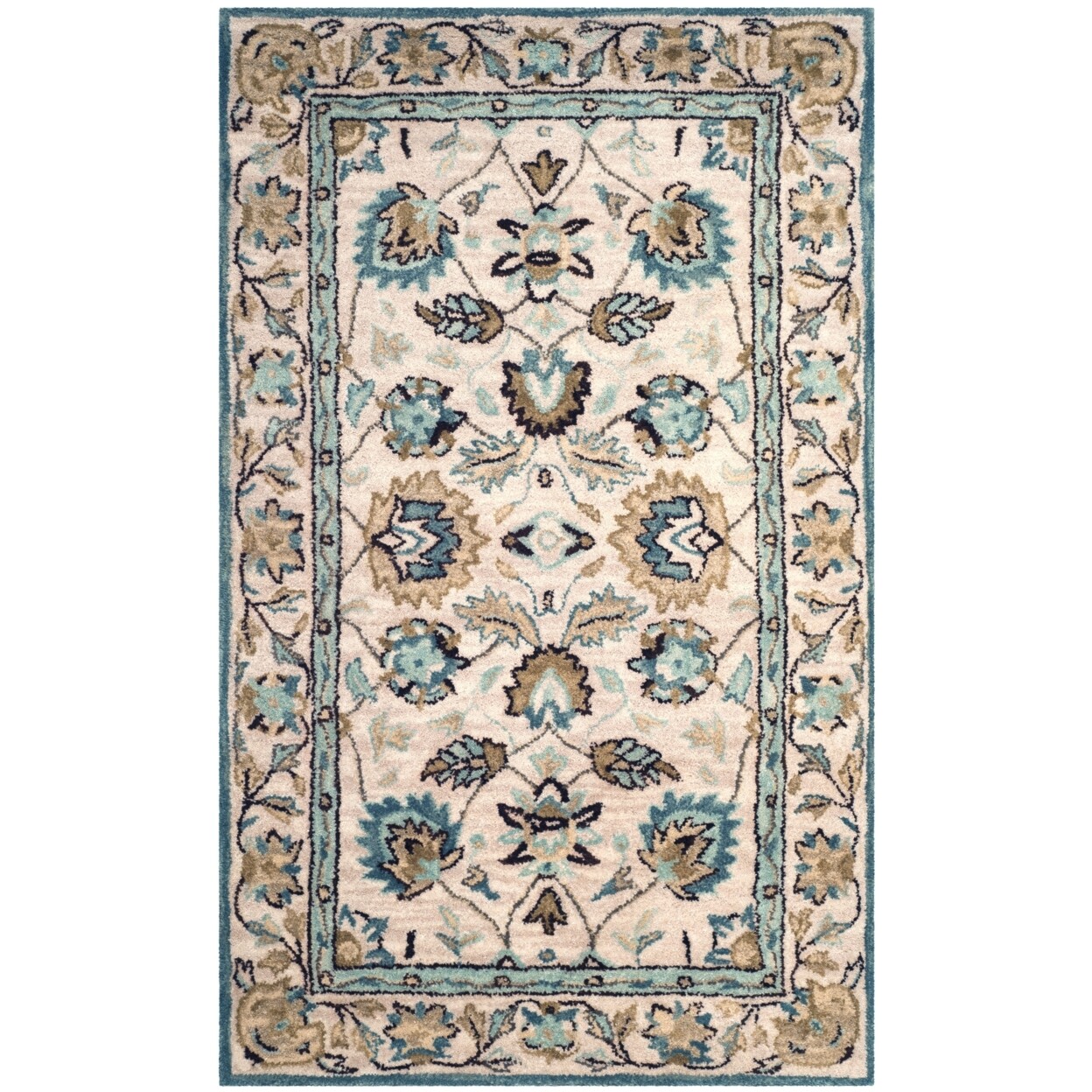 SAFAVIEH Antiquity AT812B Handmade Peacock / Blue Rug