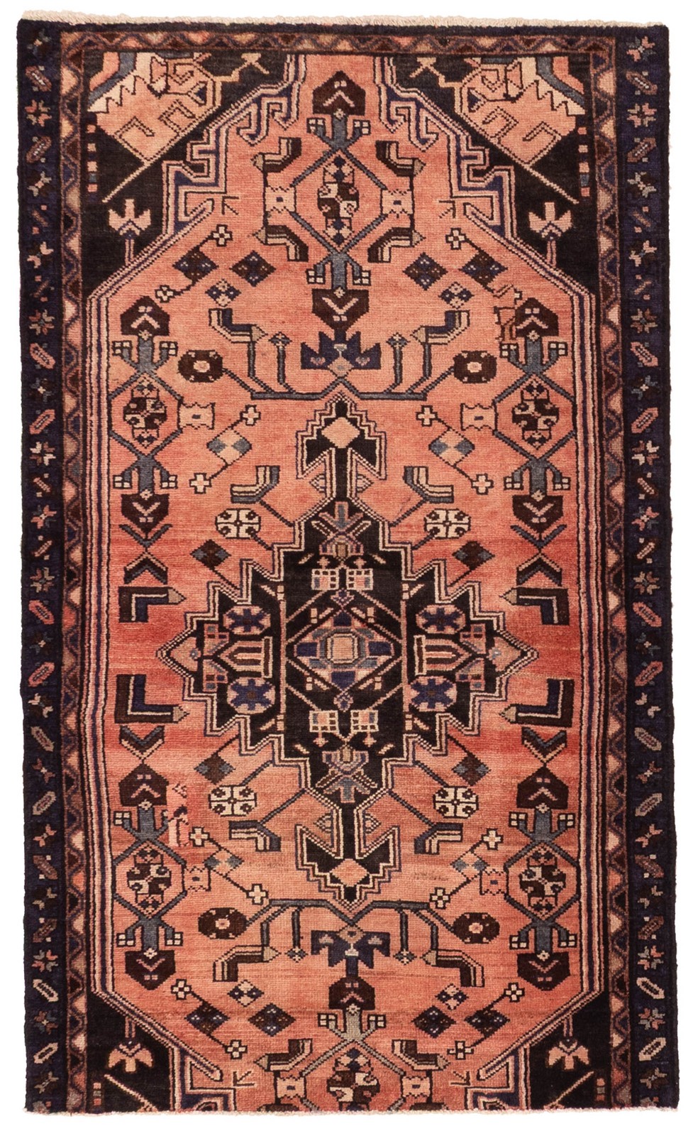 Traditional Vintage Hand-Knotted Area Rug 3’2″ x 5’5″ Oriental Wool Carpet
