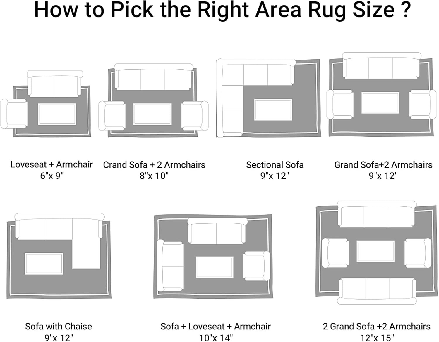 HOMBYS Shaggy Area Rug 10X14 Feet, Ultra Fuzzy Large Plush Faux Fur Carpet for L