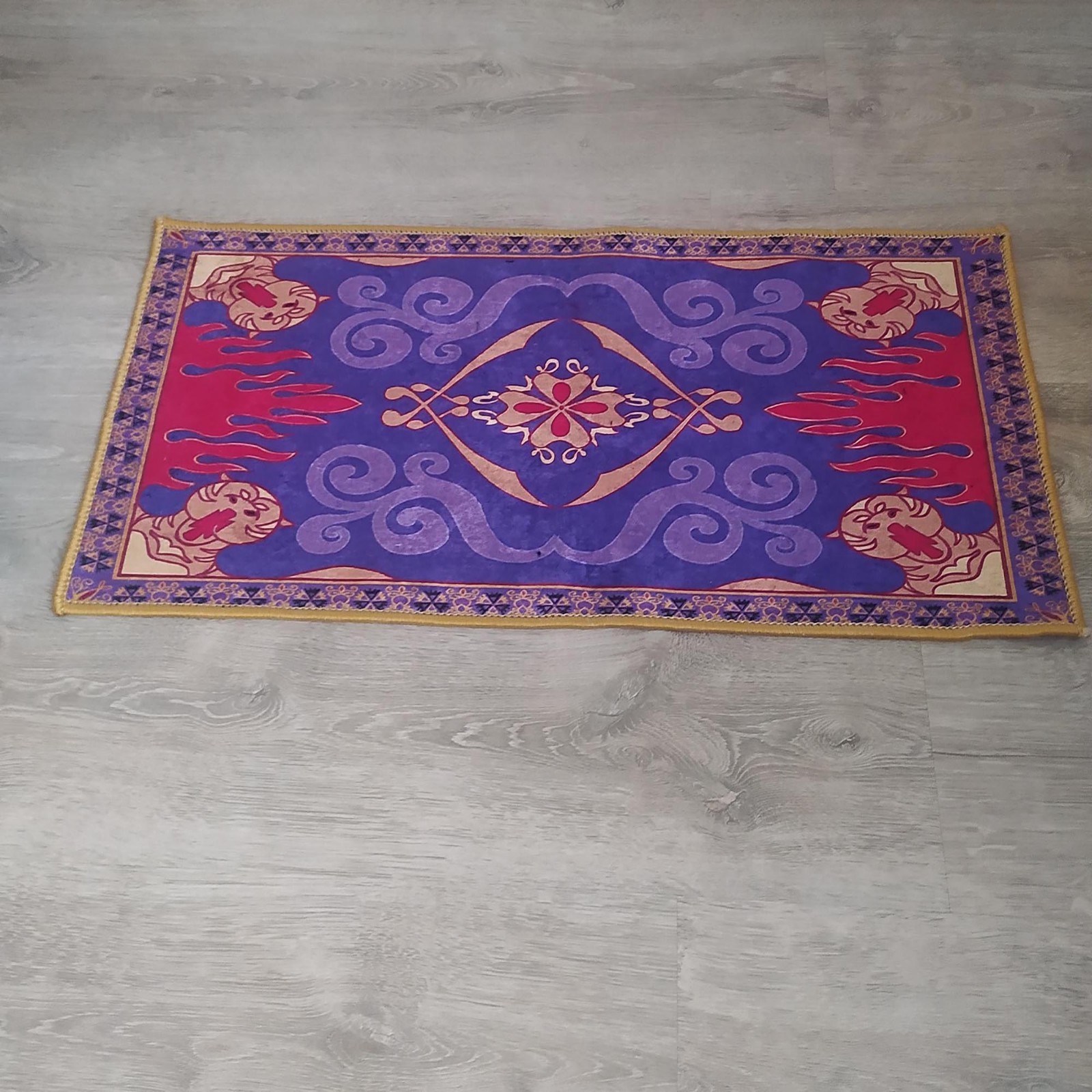 Aladdin Magic Carpet Rug Purple Disney Inspired Area Kids Room Home Decor Gift