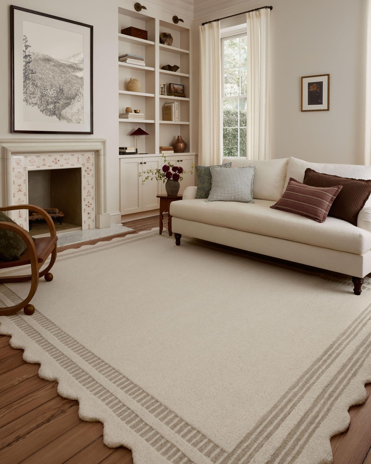 Chris Loves Julia Scottie Collection Sco01 Ivory/grey 23 X 39 .87 Pile Heig