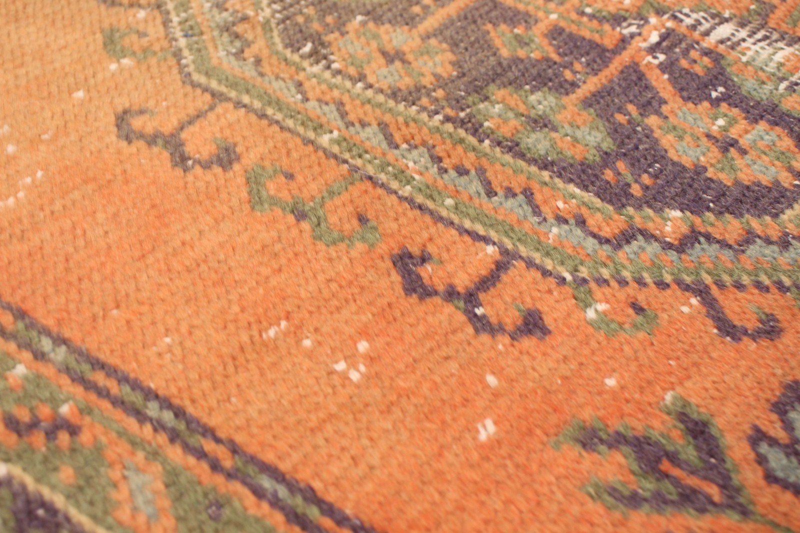 Vintage Hand-knotted Runner Rug 4’9″ x 11’6″ Traditional Oriental Wool Carpet