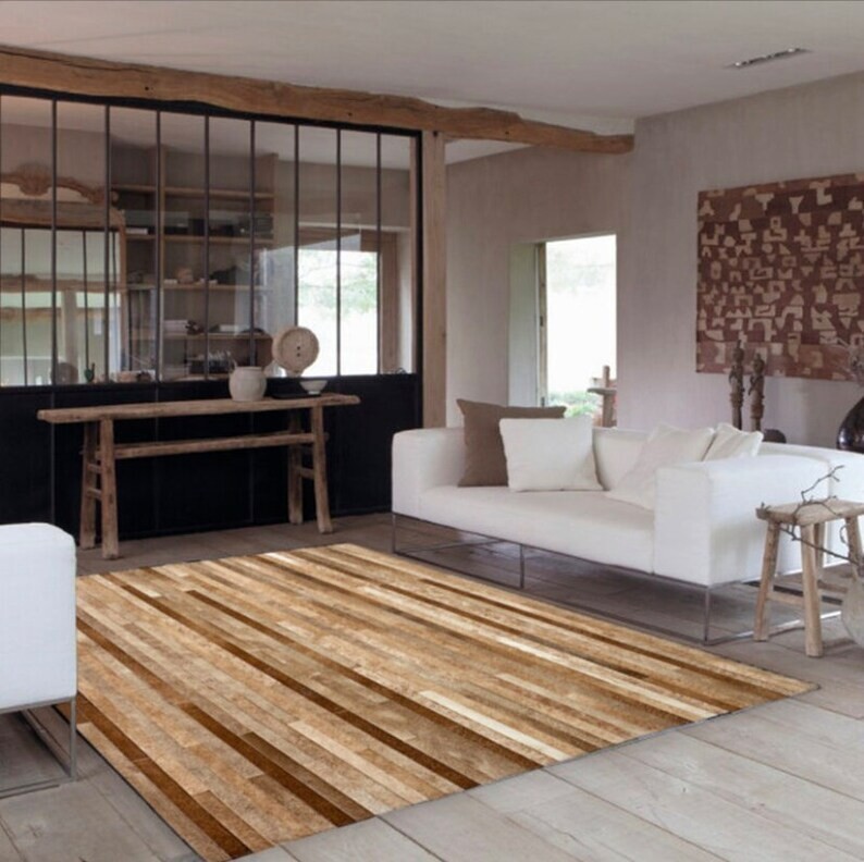 Premium Handmade Leather Rugs carpet Unique Designs for Your Home Decor 33