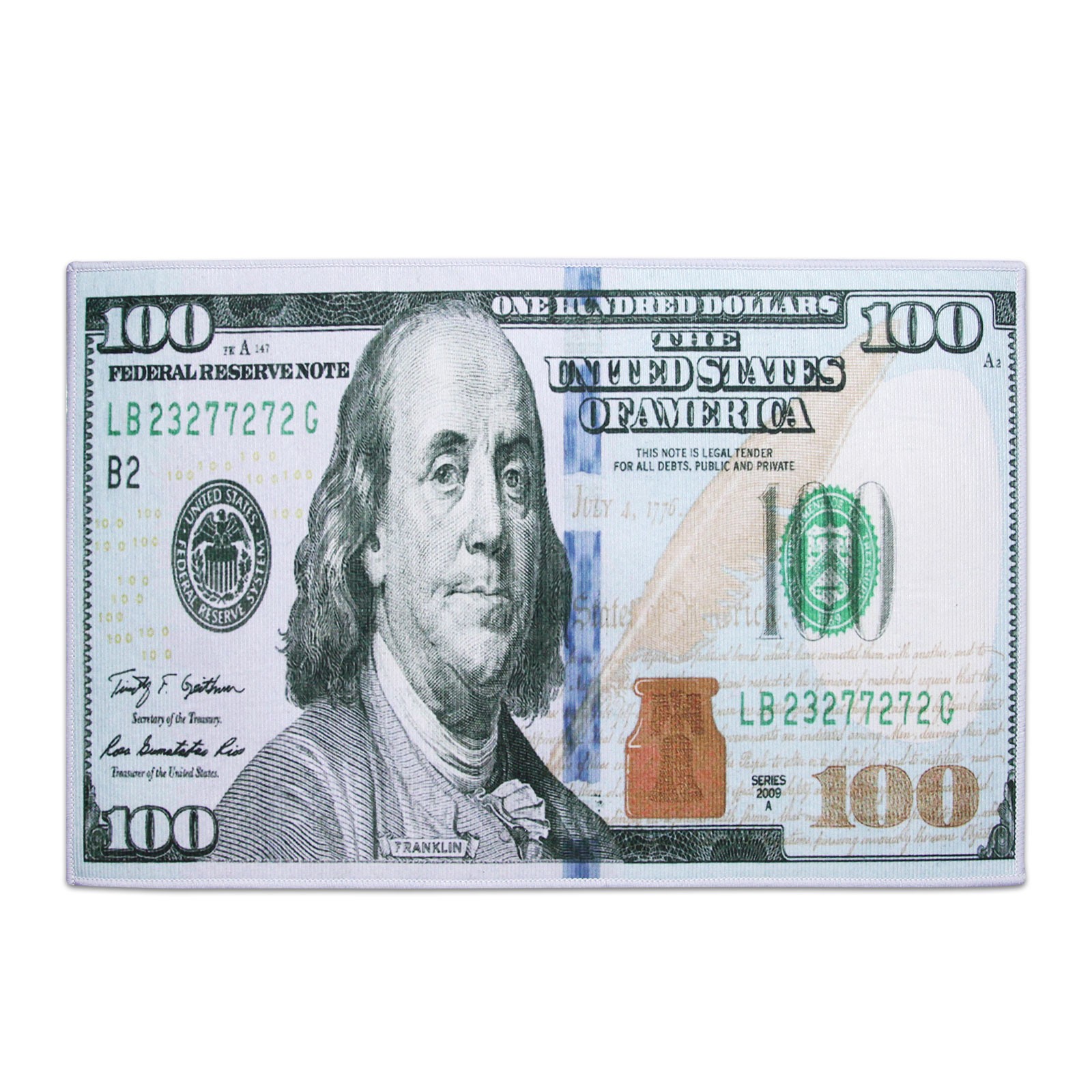 100 Dollar Bill Money Area Rug Carpet Floor Mat Home Decoration 23.8×15.9″ NEW