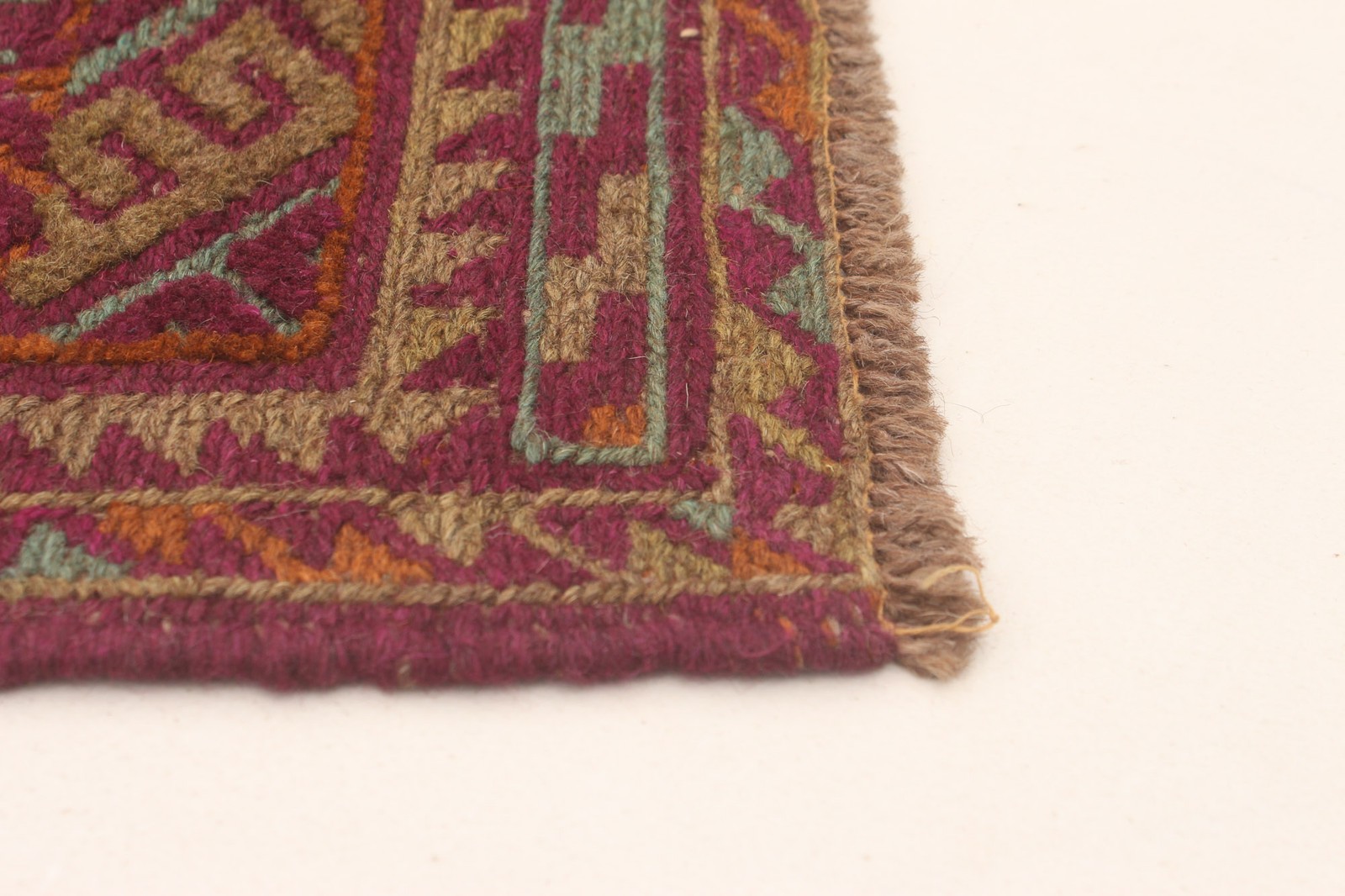 Vintage Hand-Knotted Carpet 3’8″ x 4’5″ Traditional Oriental Wool Area Rug