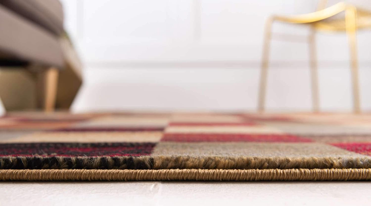 Gava Barista Collection 5’3″ x 8′ Multi/Brown Rectangle Area Rug
