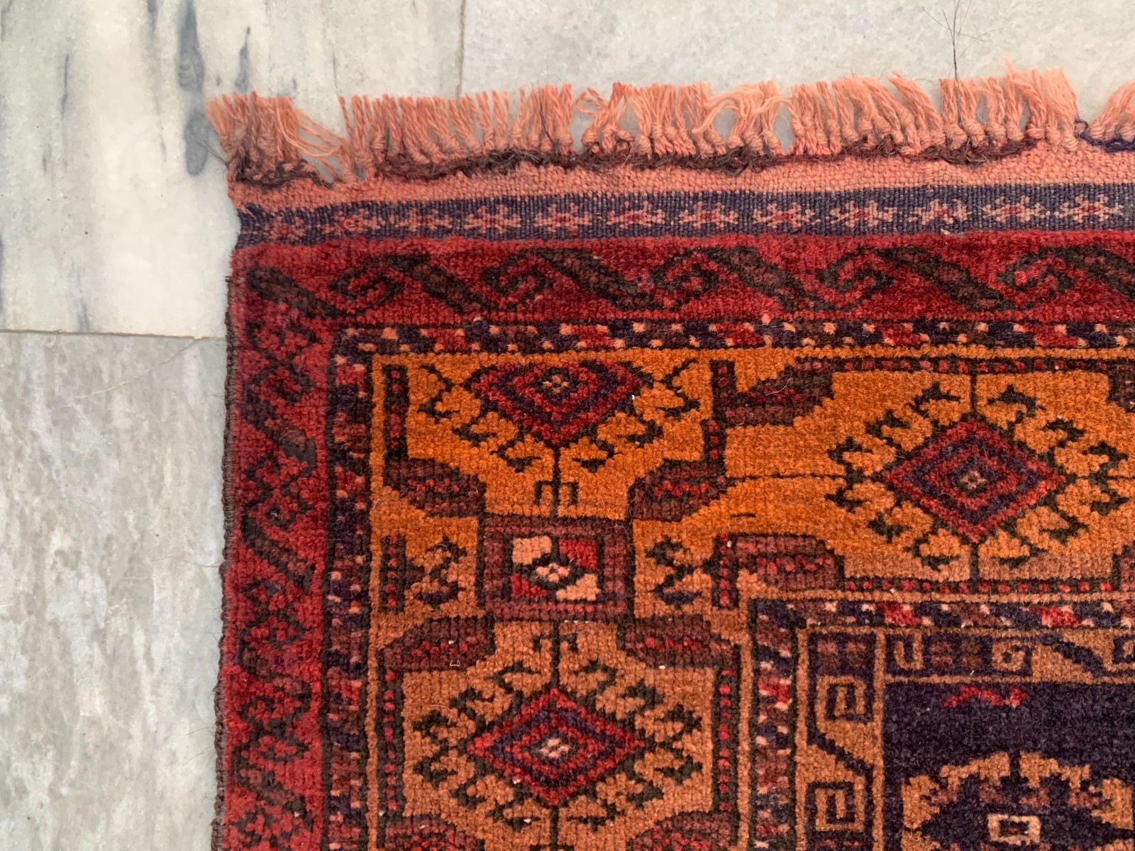 3×5 ft Vintage Afghan Traditional Rug Handmade Rugs Bedroom Wool Rug Area Rug