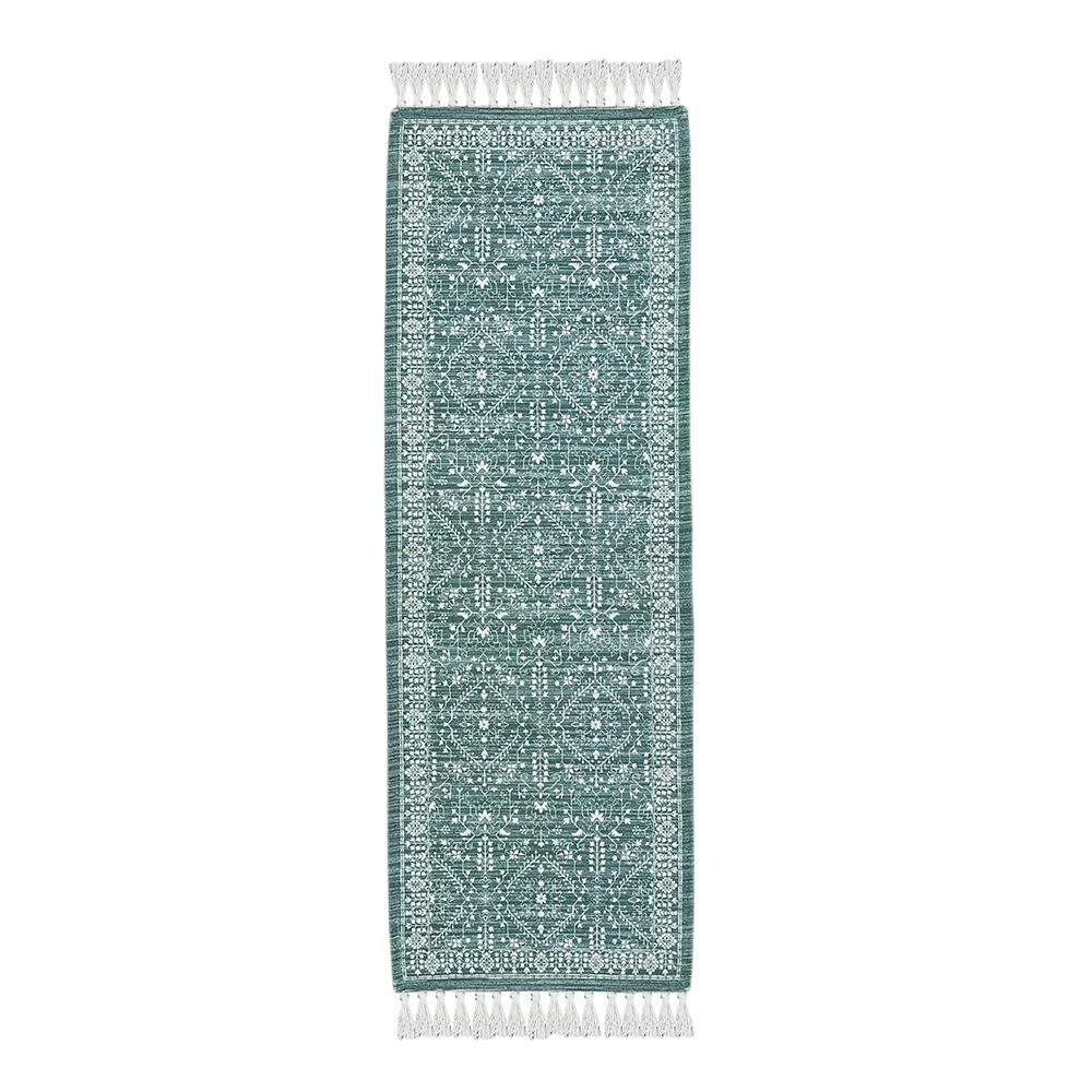 Wexford Vintage Indoor Runner Rug, Teal, 20” x 60”