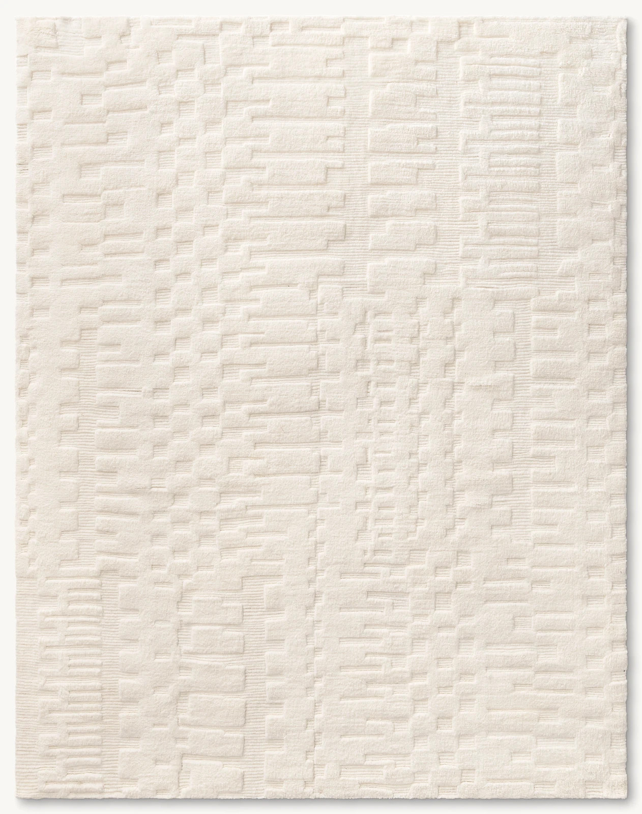 New Berber Moroccan Wool Rug Color Ivory, White Handmade Design Area Carpet Rug