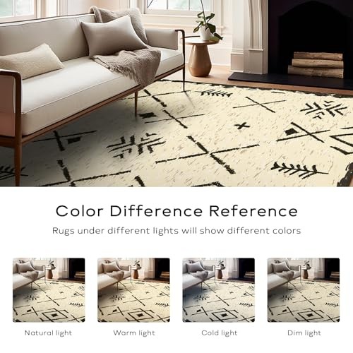 Ashler Abstract Rug, 2×6 Runner Rugs, Modern Abstract Area Rug for Living