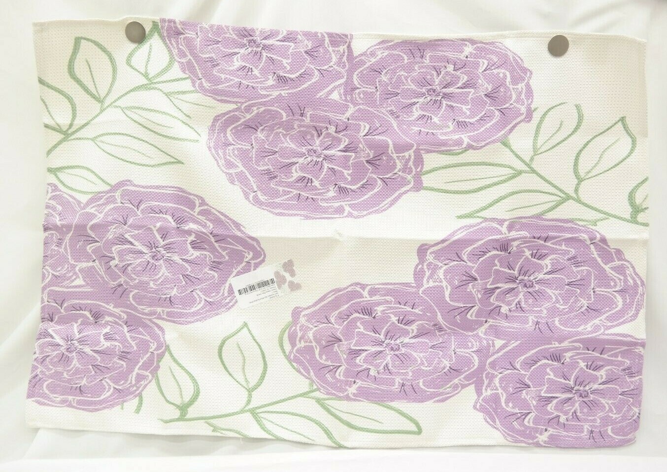 Purple Floral Pattern Heavy Poly Rug 24 x 36 Area Rug by E by Design TF