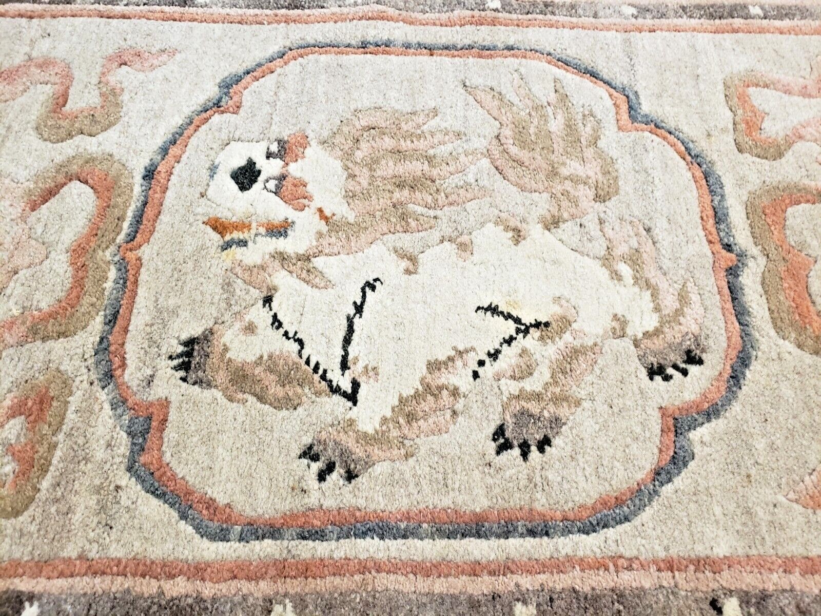 3×6 TIBETAN MONGOLIAN CHINA RUG 1960’s HAND WOVEN ARTISAN 100% WOOL ORIENTAL RUG