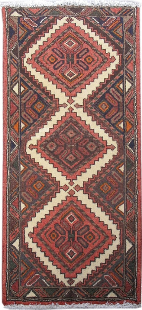 2×4 Authentic Hand-knotted Oriental Mahal Rug
