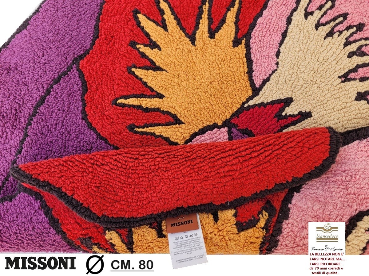 Tappeto Missoni 100% Cotton Diameter Cms. 80 double face