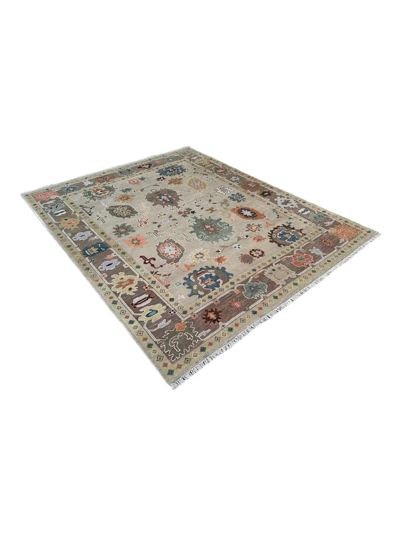 Oushak / Turkish Rug Hand Knotted Area Wool 8×10, 6×9, 9×12, 12×15 4×6, 10×14