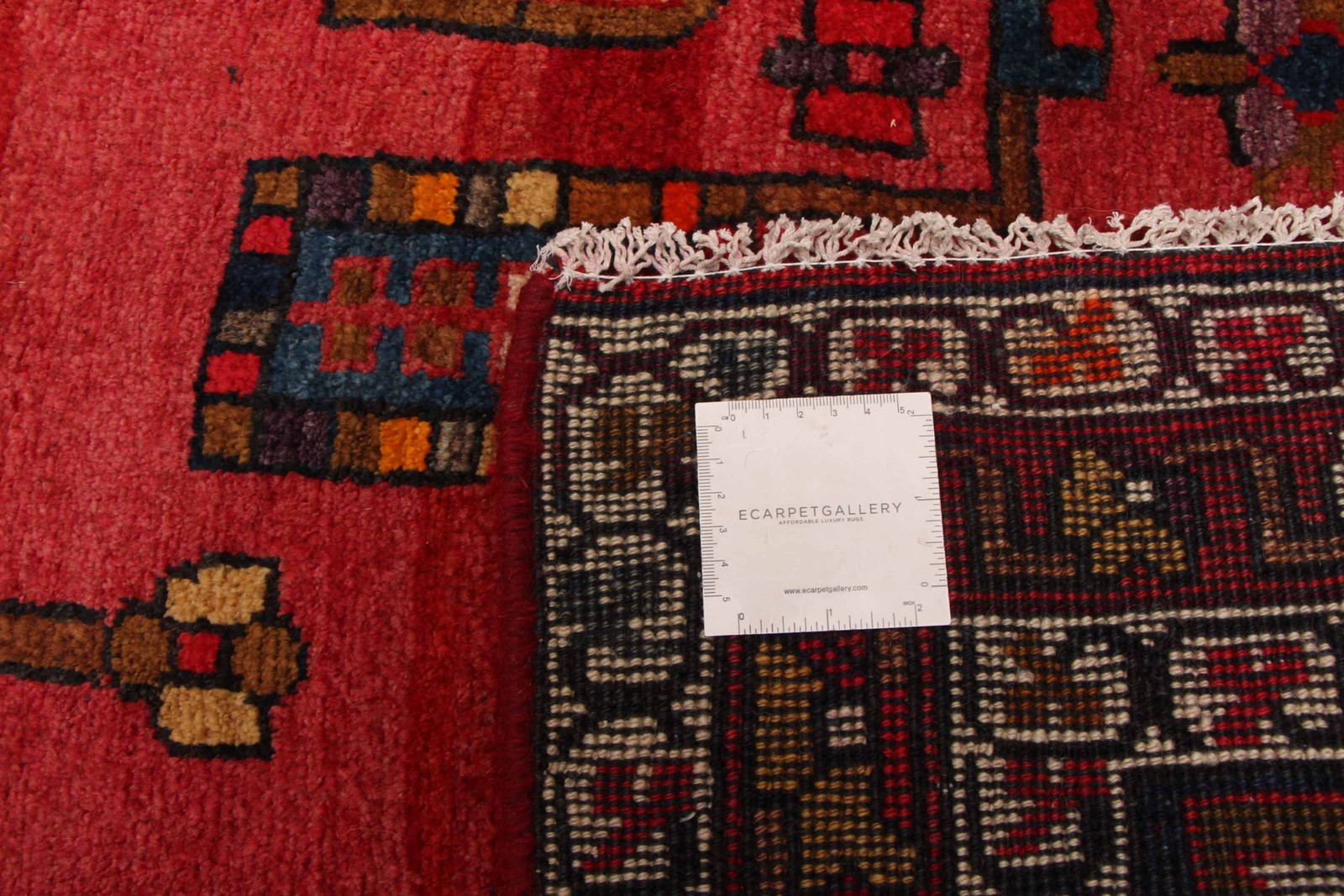 Vintage 5’9″ x 11’0″ Traditional Hand Knotted Vegetable Dye Wool Area Rug