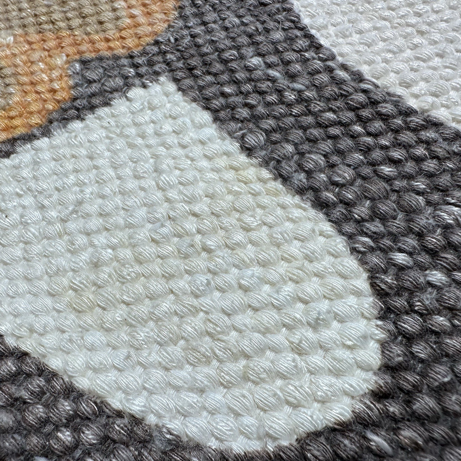 VTG 1970s KPA Did You Pat Your Cat Today Woven Rug Fringe Retro Kitsch Mat