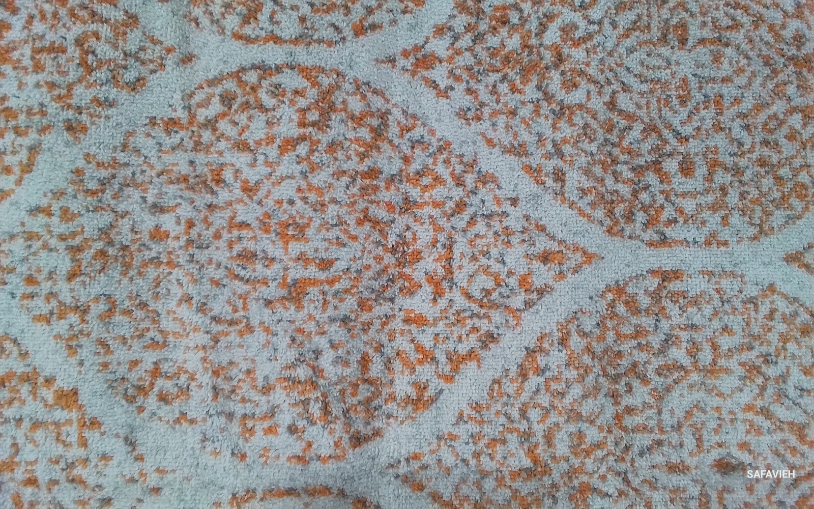 CREAM / ORANGE 9′-0″ x 12′-0″ Back Stain Rug, Reduced Price 1172804382 MAD604H-9