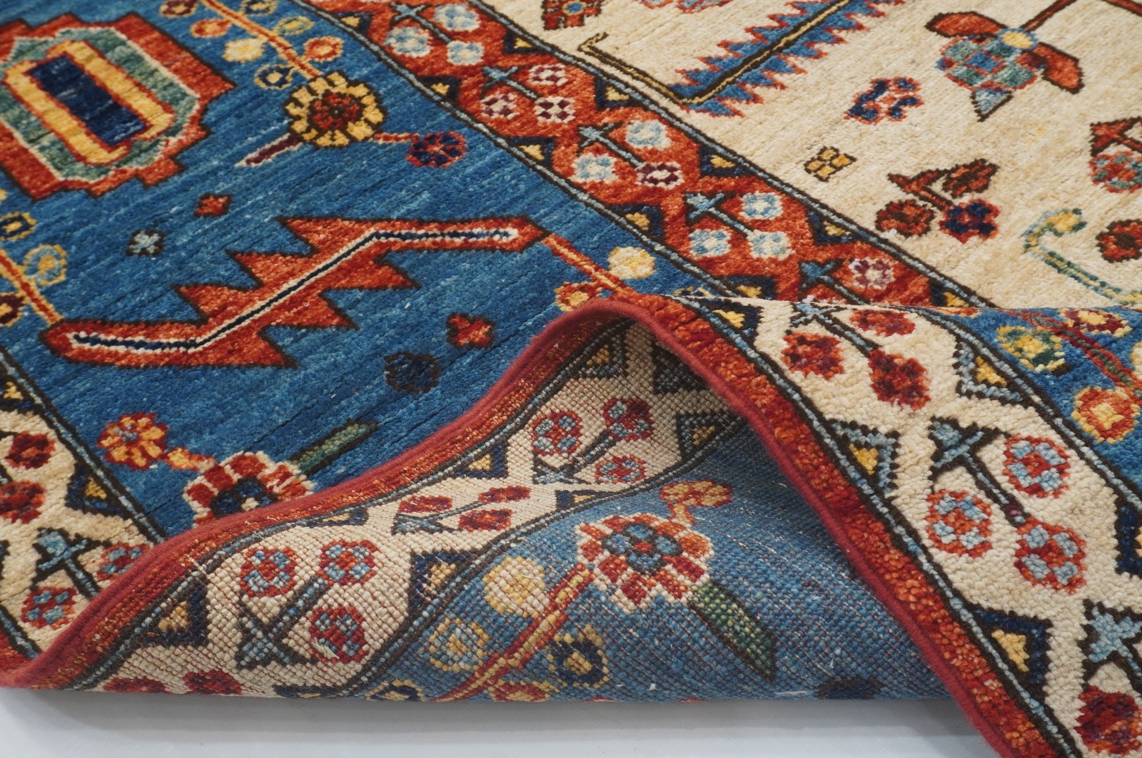 10×16 ft Red Heriz Afghan Hand Knotted Traditional Oriental Rug
