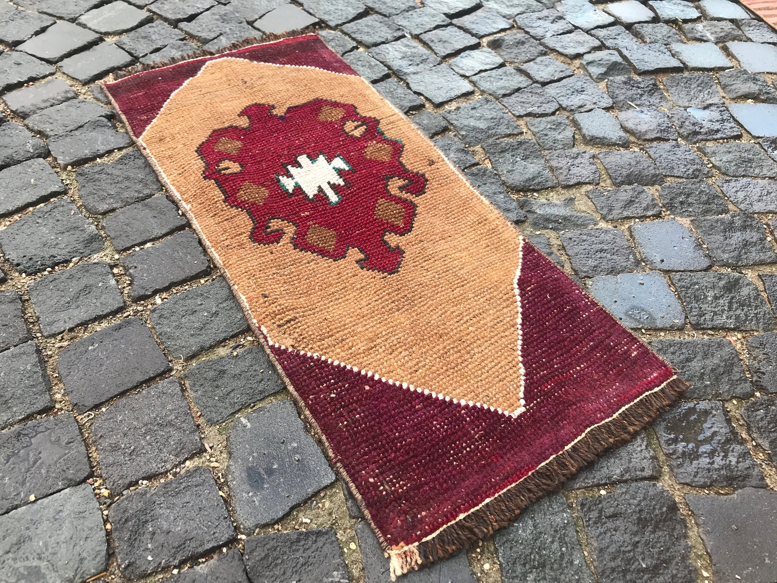 Turkish Antique rug Bohemian Area rug Oushak rug Vintage Rug Handmade Wool rug
