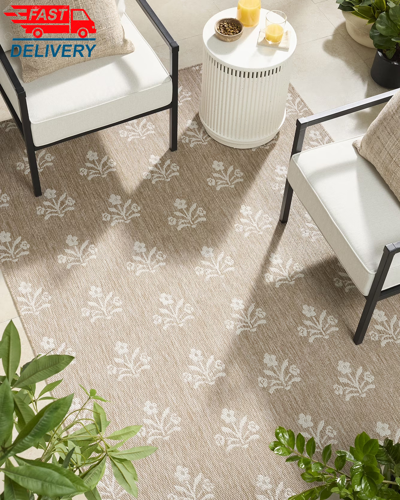 Isla Outdoor Area Rug 5’3 X 7′ ✅ 👈