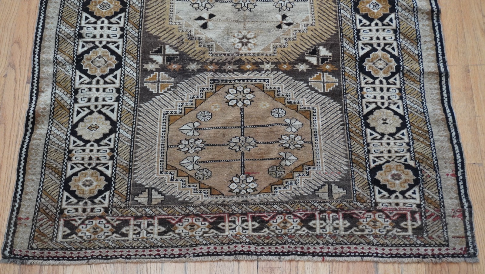 Antique Caucasian Kuba Camel Hair Hand Knotted Wool Oriental Rug 3’9″ x 5’9″