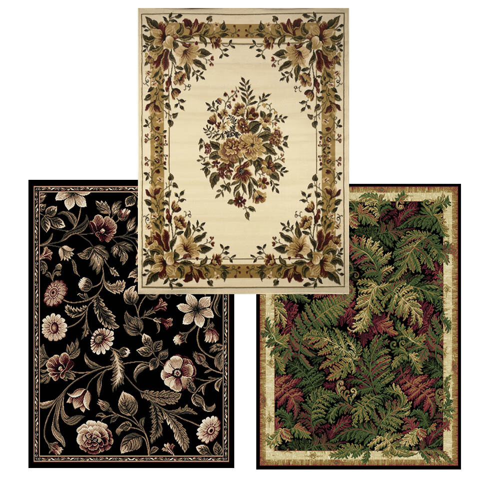 Traditional Floral Oriental Area Rug 5×7 Border Persien Carpet -Actual 5’2″X7’2″