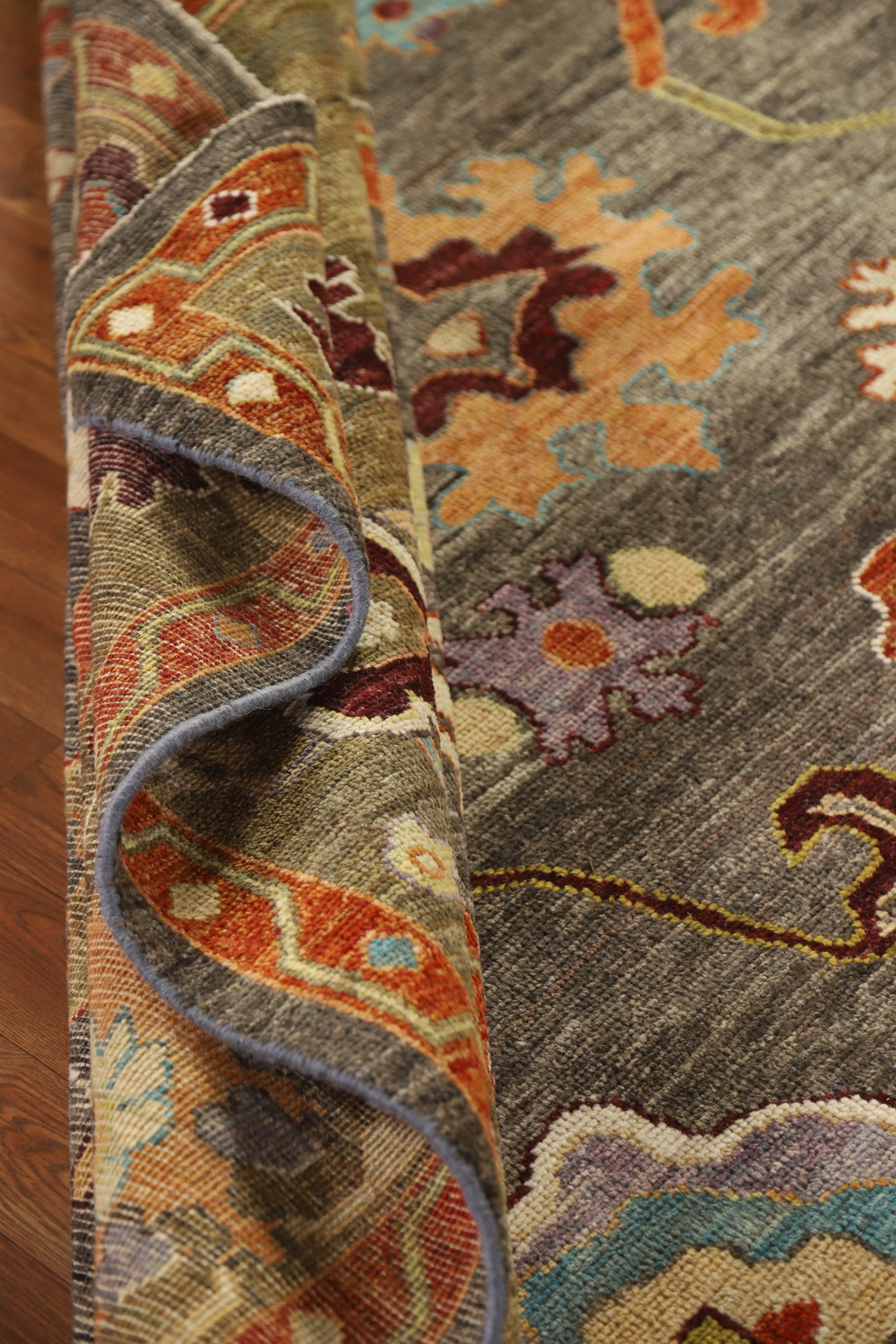 Vegetable Dye Handmade Oushak Turkish Living Room Area Rug Wool Carpet 8×10 ft
