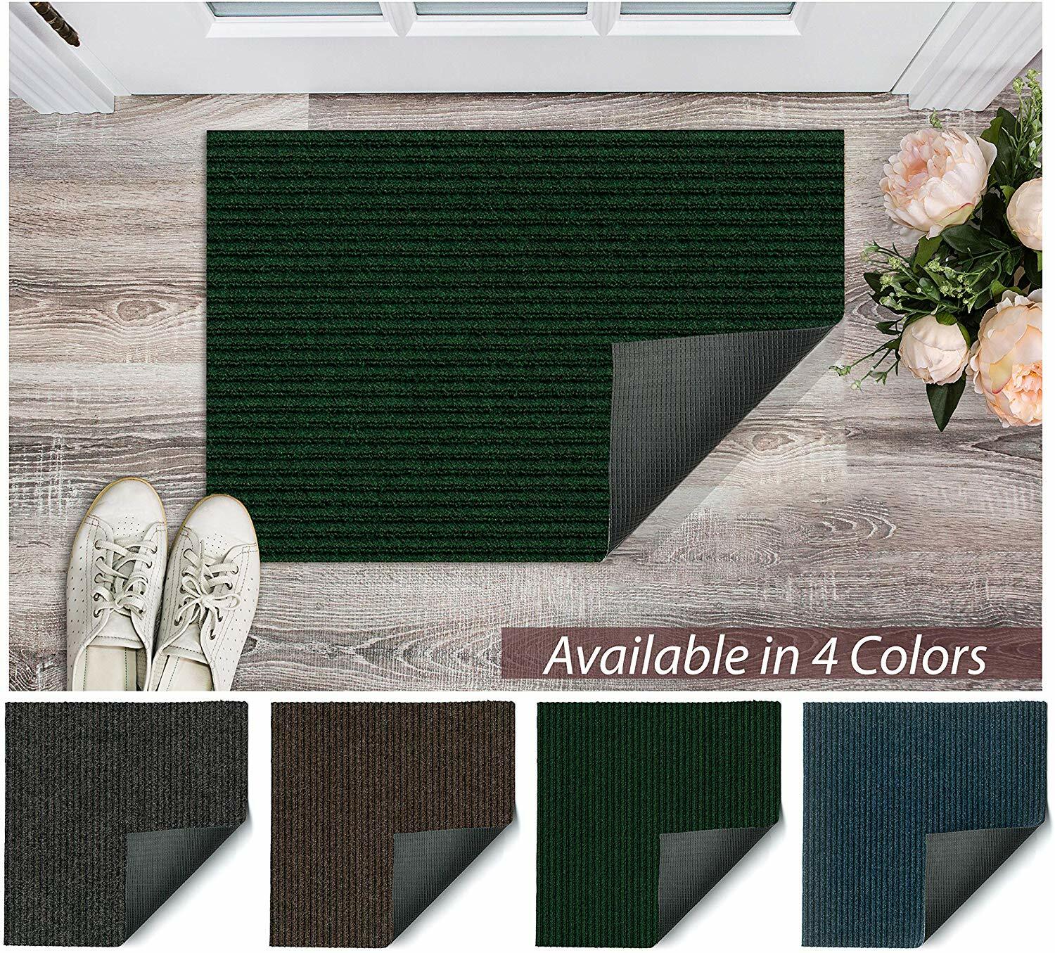 Koeckritz Rugs 18 in x 30 in Indoor/Outdoor Non Slip Heavy Duty Rubber Mat