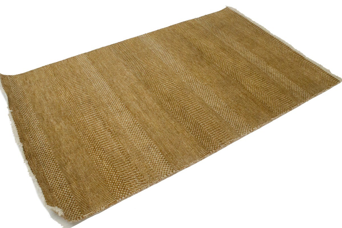 4X6 Khaki Caramel Grass Design Rug Plush Modern Oriental Contemporary Carpet