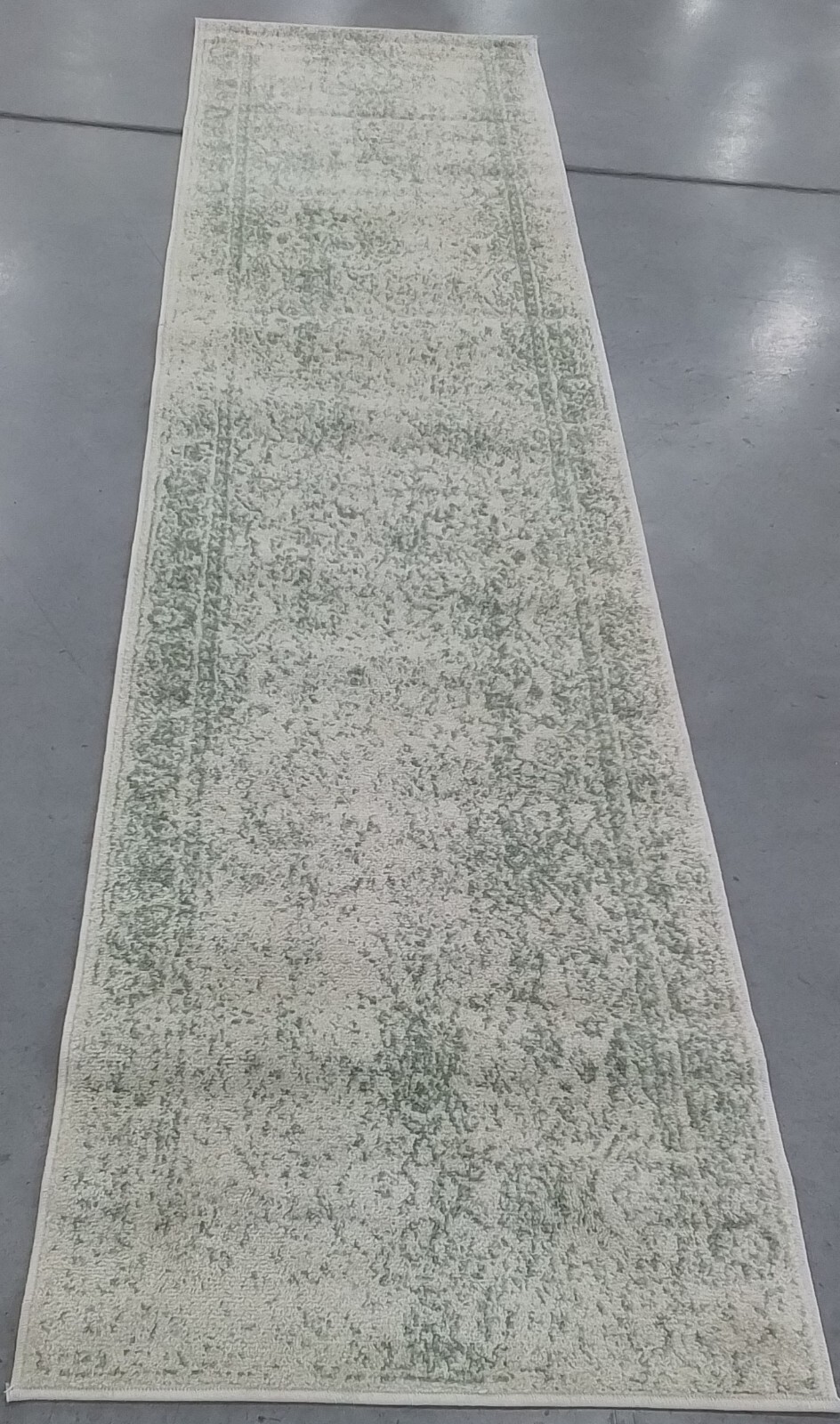 IVORY / SAGE 2′-6″ X 10′ Back Stain Rug, Reduced Price 1172761523 ADR109V-210