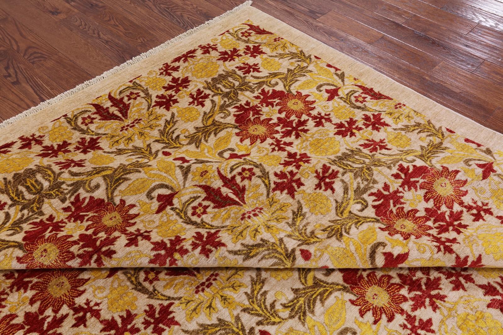 William Morris Hand Knotted Area Rug 8′ 10″ X 12′ 0″- Q1858