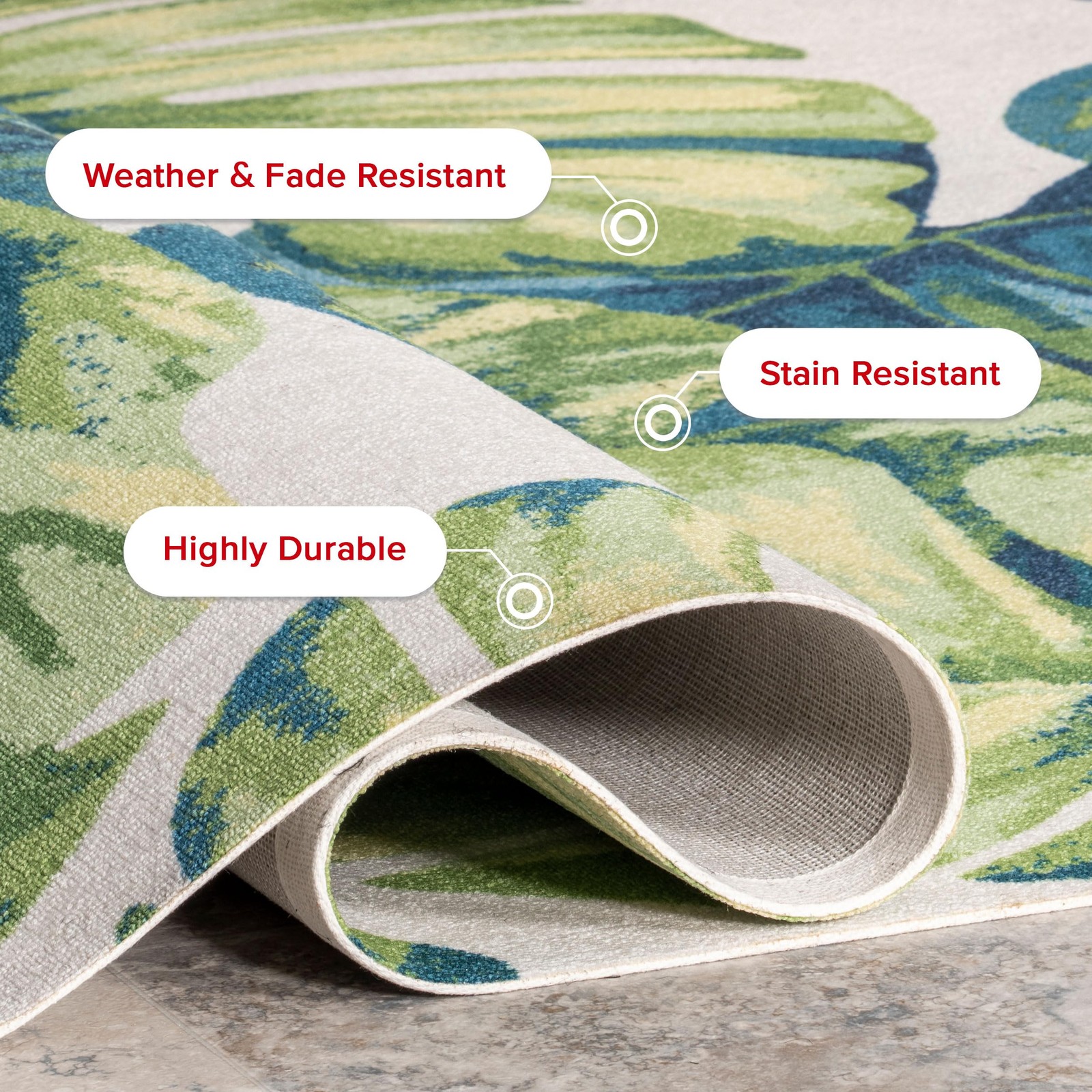 Lisa Floral Indoor/outdoor Area Rug 6′ Round Multi