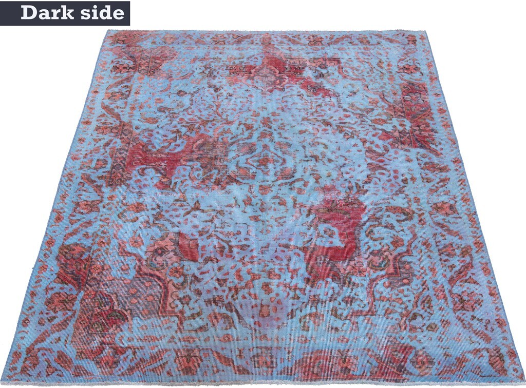 Vintage Hand-Knotted 68 1/2×53 1/2in-Orient, Modern, Carpet, Rug, Blue