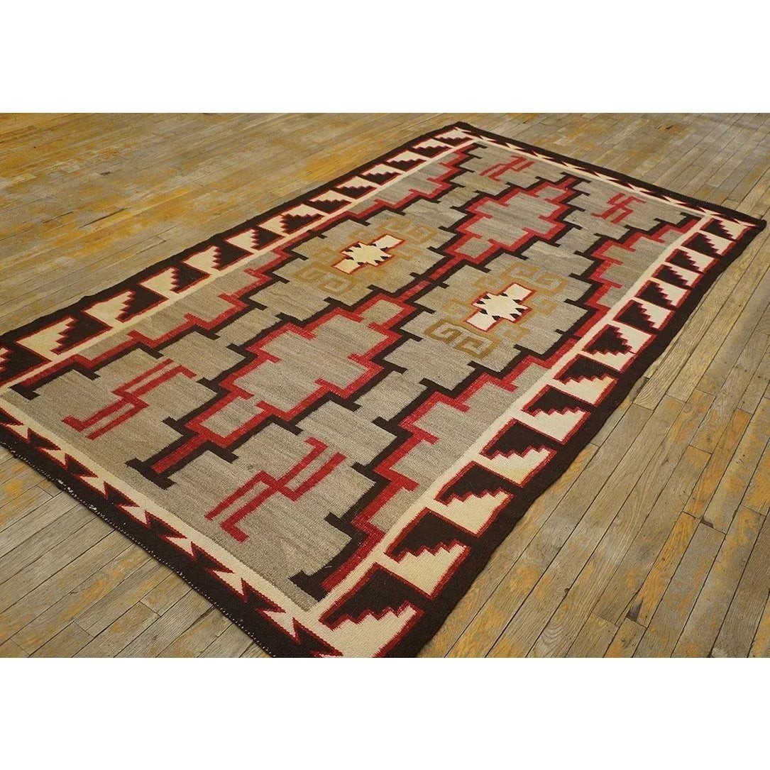 Southwest Navajo Kilim Wool Rug Handwoven Native American Aztec Large Area Rug