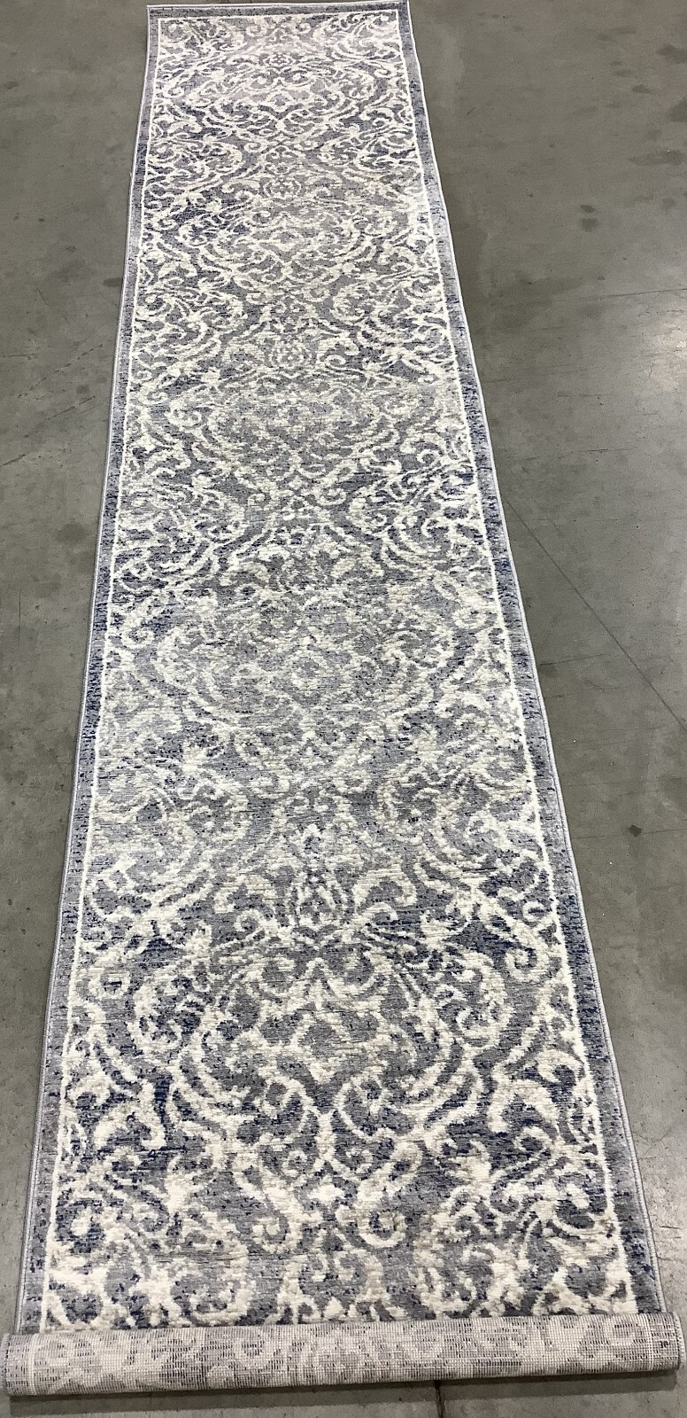 LGREY / BLUE 2′-0″ x 10′-0″ Back Stain Rug, Reduced Price 1172679489 BNT810G-210