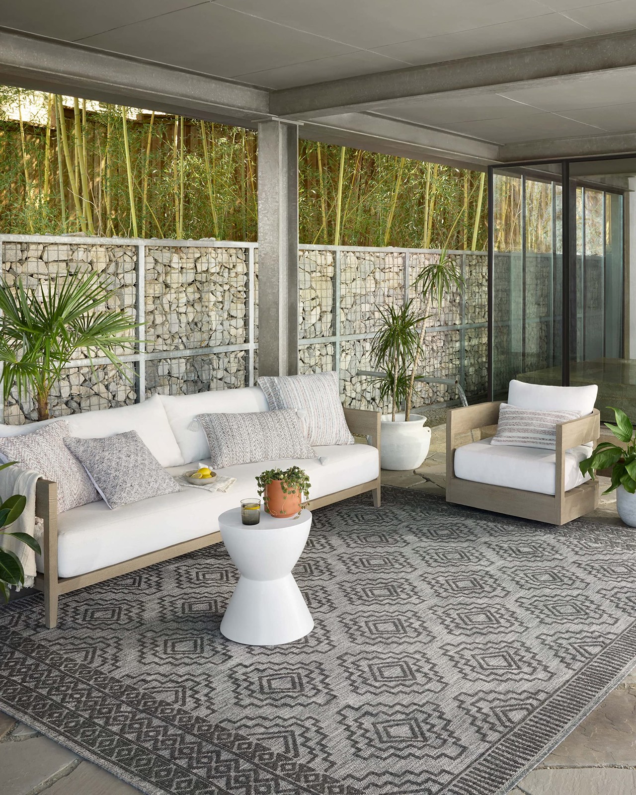 Loloi Ii Rainier Collection Rai-06 Grey/Charcoal Indoor/Outdoor 2-2 X 3-9