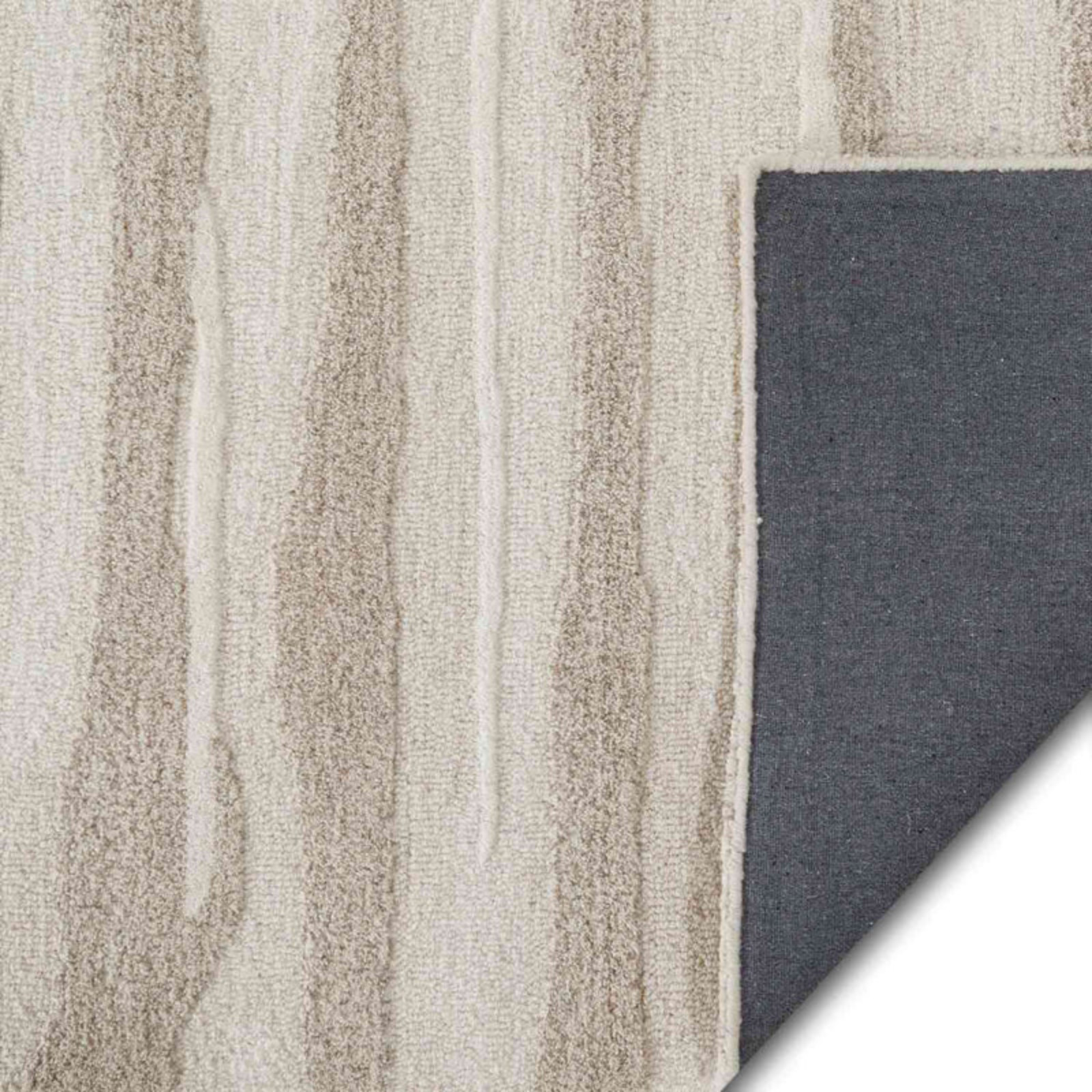 Hand Tufted NZ Wool Area Rug Modern Neutral Striped Carpet Living Room 8×10,9×12