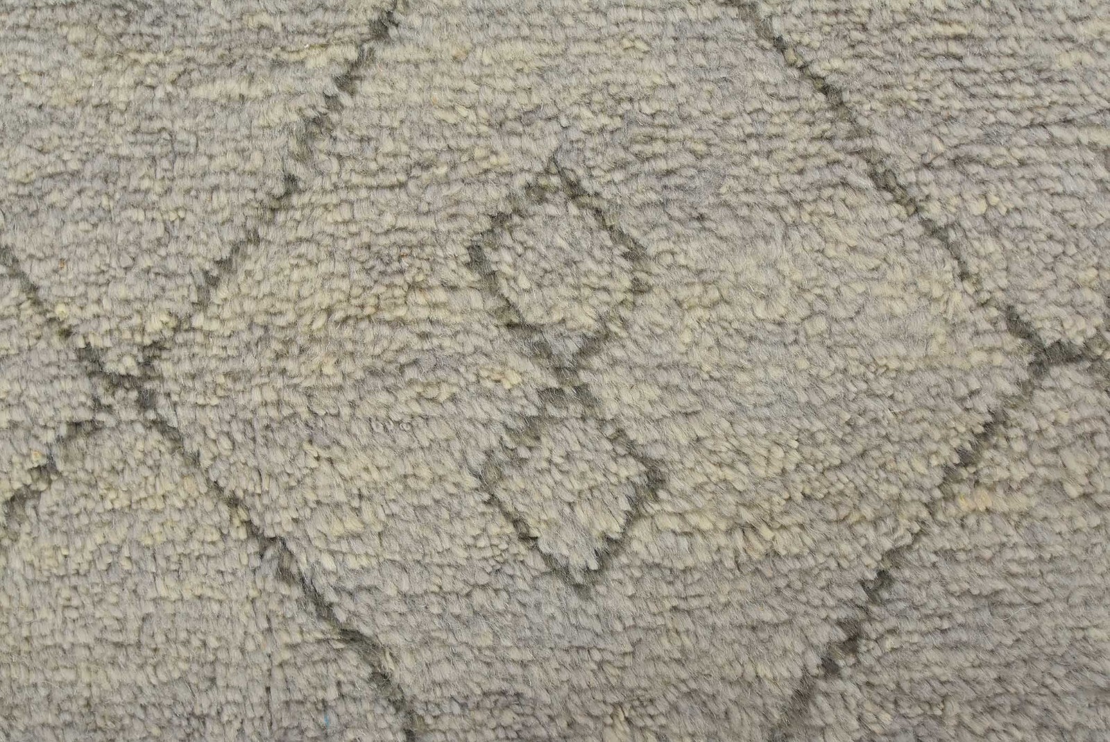 Moroccan Rug 8’2” x 10’1” Gray Wool Contemporary Hand-Knotted Carpet