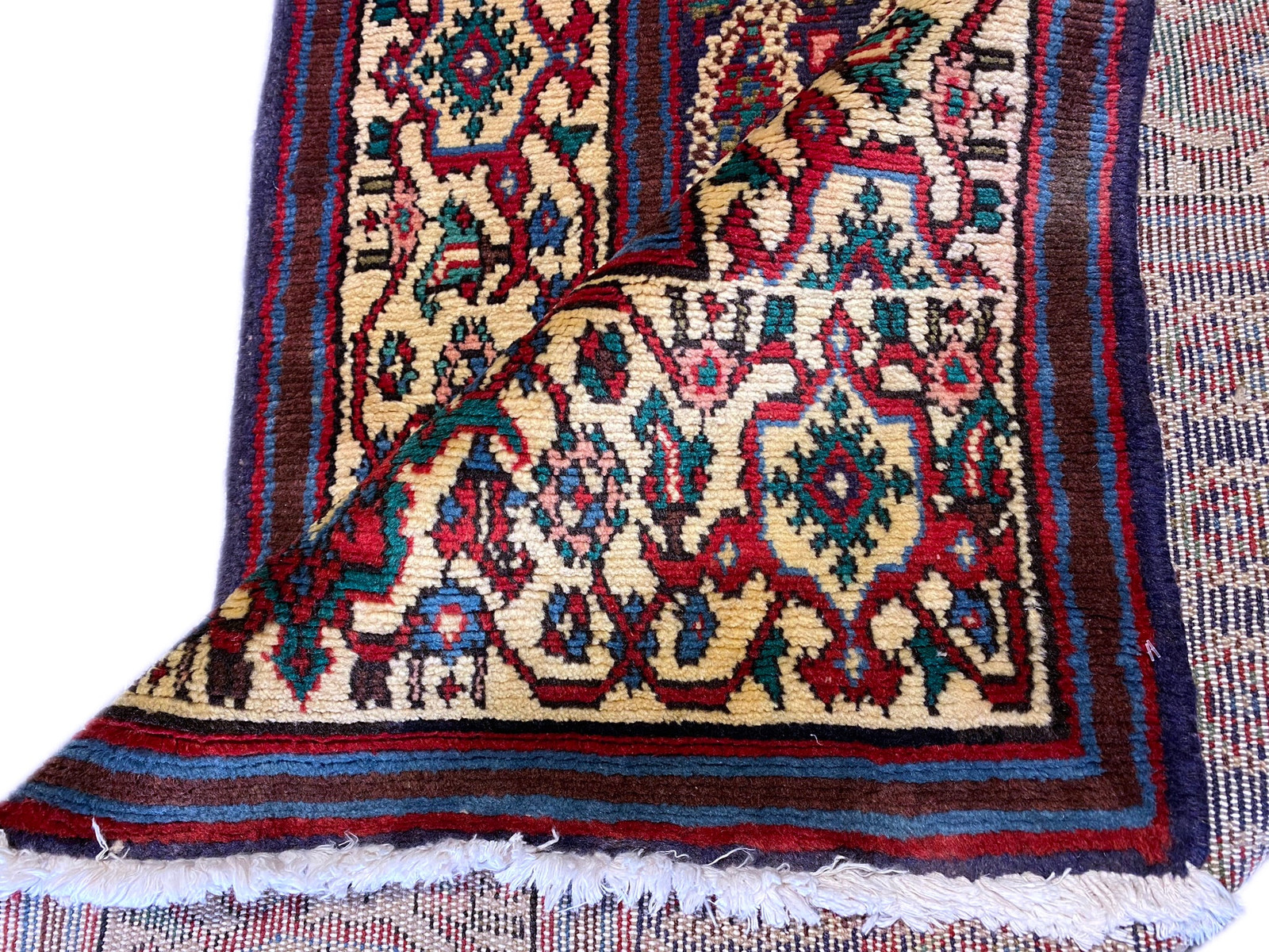 3×10 Semi- Antique Perrsian Handmade Runner Paisley #F-6697