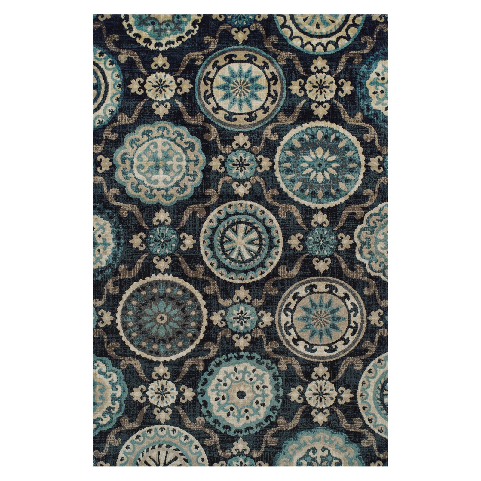 Superior Abner Collection Area Rug 10Mm Pile Height Jute Backing Fashionable