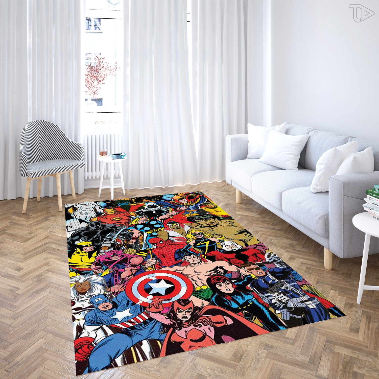 Epic Avengers Assembly Rug – Classic Marvel Superhero Universe Floor Art