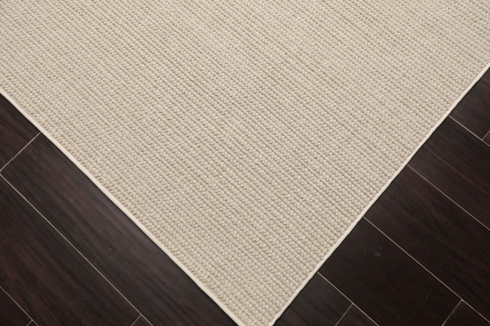 LoomBloom Multi Sizes Beige Hand Tufted Textured Ribbed New Zealand Wool Rug