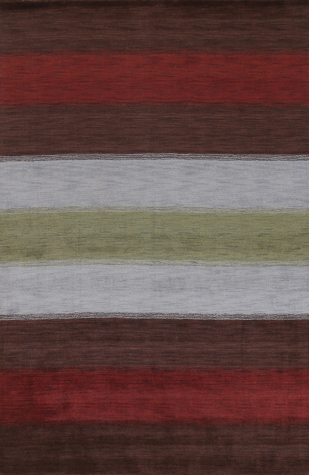 Striped Gabbeh 7×10 Area Rug Contemporary Wool Hand-knotted Living Room Carpet