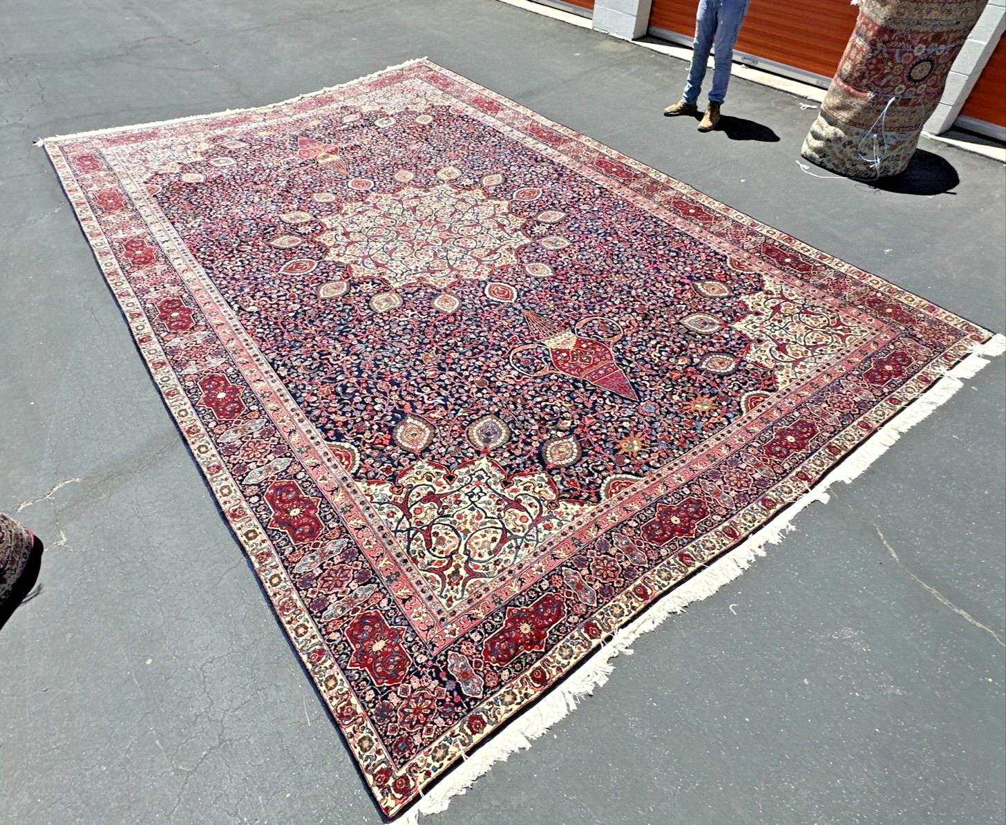 Auth: 1930’s Antique Rug Tabreez V n A Museum Collectors Masterpiece 12×18