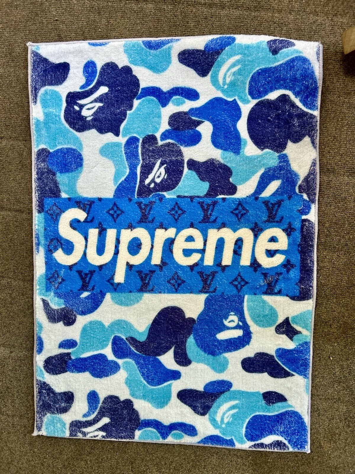 Blue Camo Area Rug