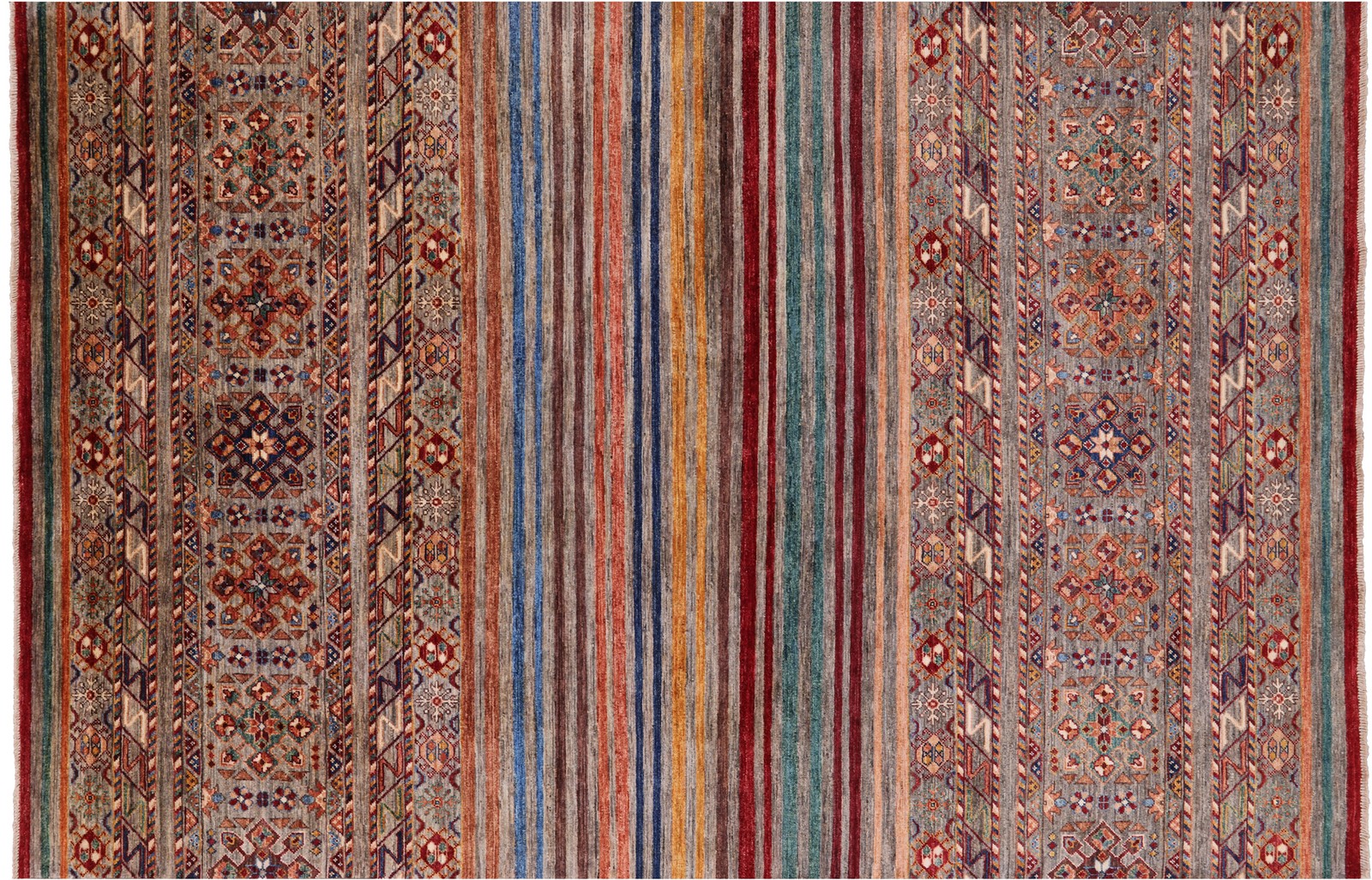 5′ 7″ X 8′ 5″ Khorjin Super Kazak Hand-Knotted Rug – Q7439